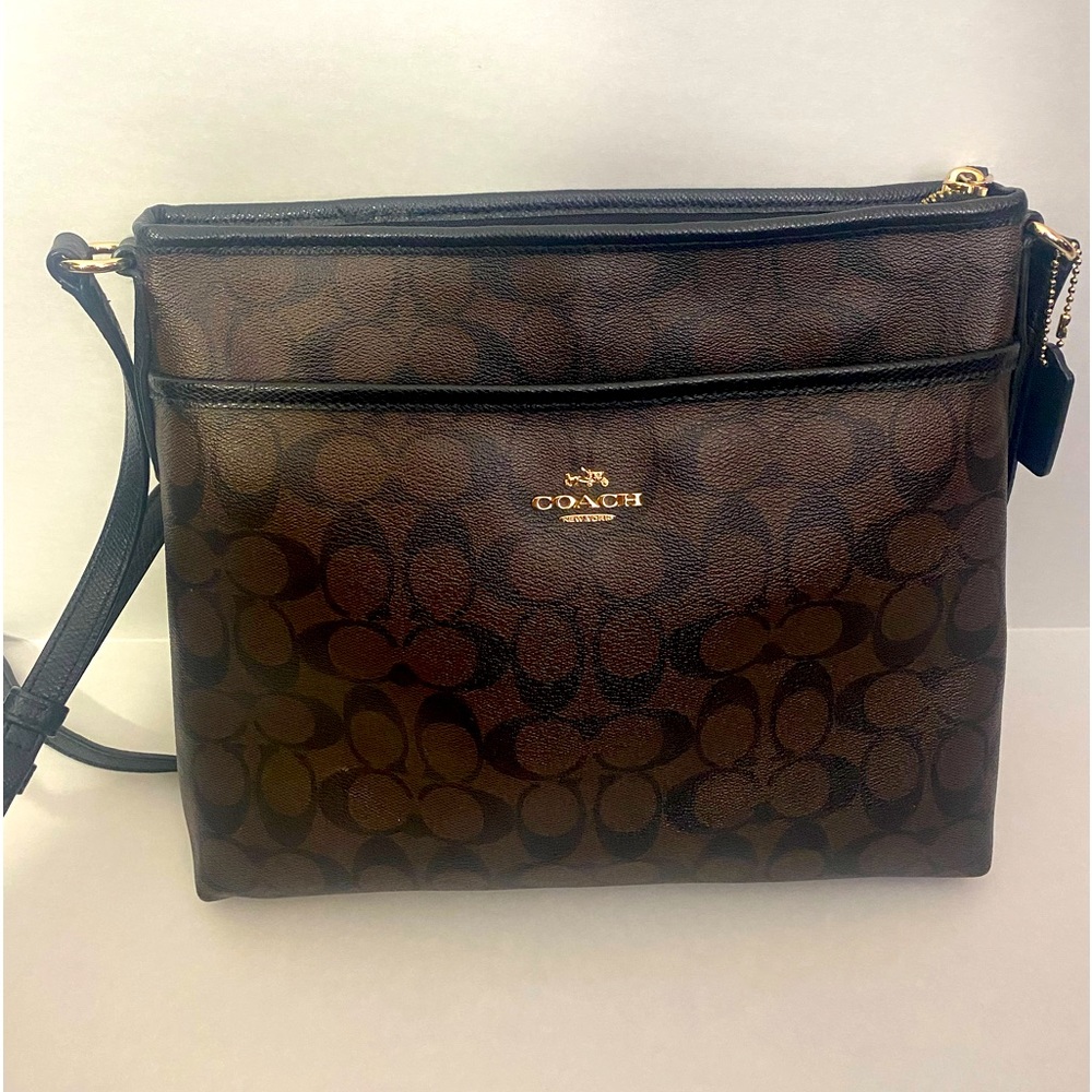 Coach Signature File Crossbody Bag